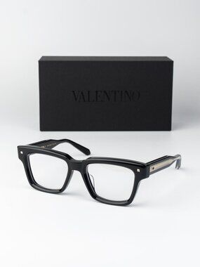 Valentino Men Eyeglasses Black Square V-ESSENTIAL I VLX-121 A